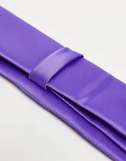 Ties*DESIGN Slim Tie In High Shine Purple