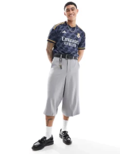 Trousers & Chinos*DESIGN Smart Culotte Trousers In Light Grey