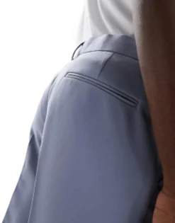 Trousers & Chinos*DESIGN Smart Slim Fit Trousers In Mid Blue