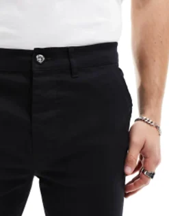 Trousers & Chinos*DESIGN Spray On Chinos In Black