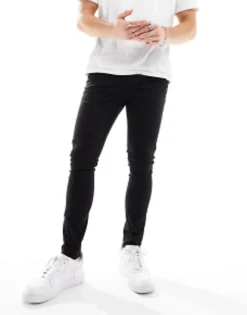 Trousers & Chinos*DESIGN Spray On Chinos In Black