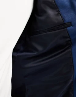 Suits & Tailoring*DESIGN Super Skinny Jersey Blazer In Navy