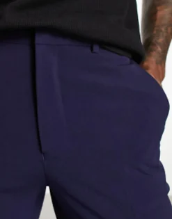 Suits & Tailoring*DESIGN Super Skinny Smart Trousers In Navy