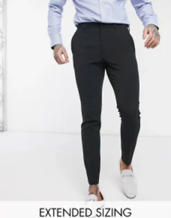 Trousers & Chinos*DESIGN Super Skinny Smart Trouser In Black