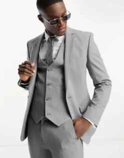 Suits & Tailoring*DESIGN Super Skinny Suit In Grey