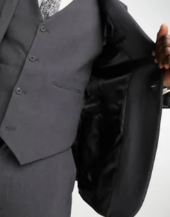Suits & Tailoring*DESIGN Super Skinny Suit Jacket In Charcoal