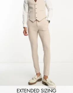 Suits & Tailoring*DESIGN Super Skinny Suit Trousers In Stone
