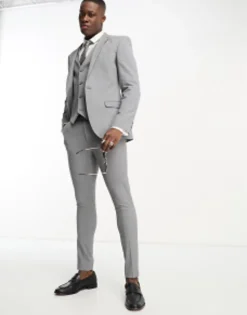 Trousers & Chinos*DESIGN Super Skinny Suit In Grey