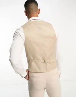 Suits & Tailoring*DESIGN Super Skinny Suit Waistcoat In Stone