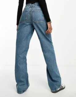 Tall*Tall Design Baggy Boyfriend Jean In Mid Blue