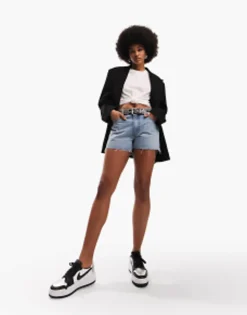 Shorts*Tall Design Denim 'Relaxed' Short In Midwash Blue