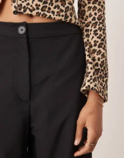 Tall*DESIGN Tall Relaxed Dad Trouser In Black