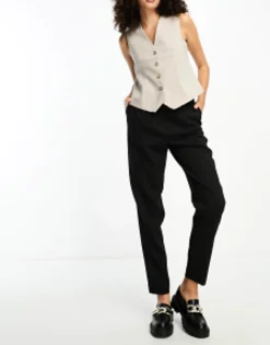 Suits & Tailoring*DESIGN Tall Smart Tapered Trouser In Black