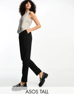 Suits & Tailoring*DESIGN Tall Smart Tapered Trouser In Black