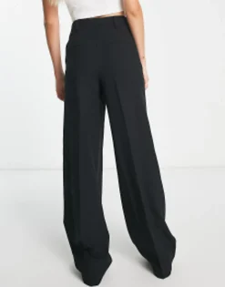 Tall*DESIGN Tall Wide Leg Trouser In Black