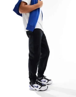 Tracksuits*DESIGN Tapered Cargo Joggers With Toggle In Black