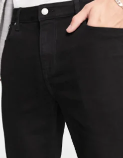 Tall*DESIGN Tapered Jeans In Black