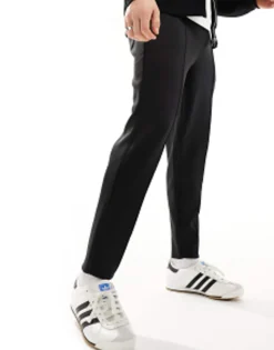Tracksuits*DESIGN Tapered Scuba Joggers In Black