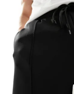 Tracksuits*DESIGN Tapered Scuba Joggers In Black