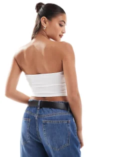 Multipacks*DESIGN Ultimate Crop Bandeau Top 2 Pack In Multi Black & White