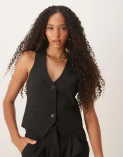 Suits & Tailoring*DESIGN Waistcoat In Black