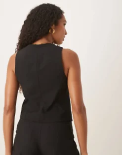 Suits & Tailoring*DESIGN Waistcoat In Black