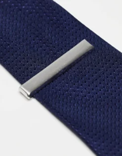 Ties*DESIGN Wedding Tie Bar In Brushed Tone Silver