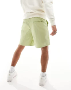 Swimwear*DESIGN Wide Shorts In Regular Length In Sage Green