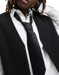 Ties*DESIGN Wide Tie In Black