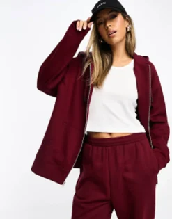 Tracksuits & Joggers*DESIGN Zip Through Hoodie And Jogger In Brown
