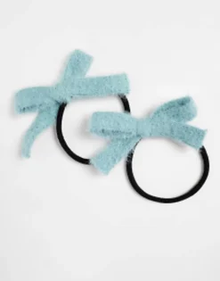 Hair Accessories*DesignB London Knitted Hair Ribbon In Sage Green
