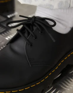 Flat Shoes*Dr Martens 1461 Bex 3 Eye Shoes In Smooth Leather Black