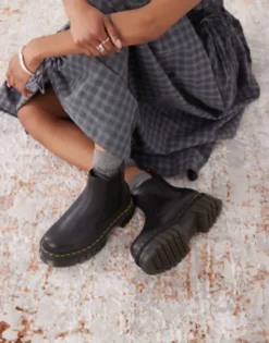 Chelsea Boots*Dr Martens Audrick Chelsea Chunky Flat Chelsea Boot In Black