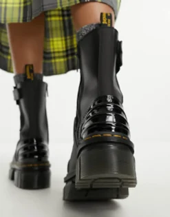 Chelsea Boots*Dr Martens Audrick Chelsea Hi Boots In Nappa Leather Black