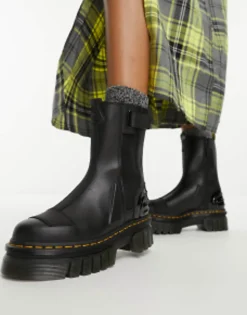 Chelsea Boots*Dr Martens Audrick Chelsea Hi Boots In Nappa Leather Black