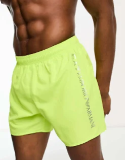 Swimwear*EA7 Emporio Armani Logo Swim Shorts In Green