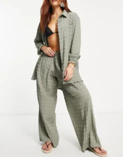 Swimwear & Beachwear*Esmée Esmee Exclusive Textured Co-Ord In Aloe