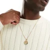 Gifts*FADED FUTURE St Christopher Coin Pendant In Gold