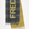 Scarves*Fred Perry Oversized Branded Check Scarf In Multi