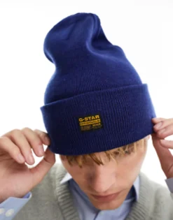 Beanies*G-Star Effo Beanie In Blue Mid Blue