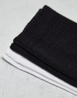 Socks & Tights*HIIT Crew Socks 2 Pack In Multi Black / White