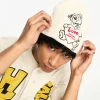 Beanies*HUF Bad News Beanie In With Bear Embroidery White