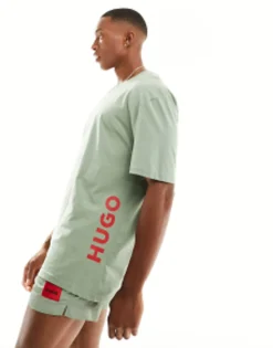 Swimwear*HUGO Bodywear Hugo Beach Co-Ord In Pastel Green