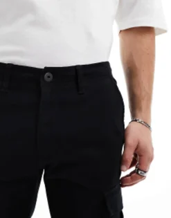 Trousers & Chinos*Jack & Jones Cargo Slim Fit In Black