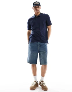 Polo Shirts*Jack & Jones Essentials Slim Fit Pique Logo Polo In Navy Navy Blazer