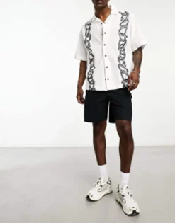Shorts*Jack & Jones Intelligence Loose Fit Worker Carpenter Short In Black