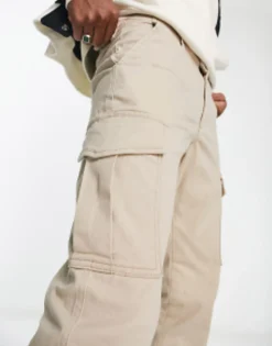 Trousers & Chinos*Jack & Jones Intelligence Cuffed Cargo Trouser In Beige Oxford Tan