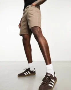 Shorts*Jack & Jones Intelligence Relaxed Fit Twill Short In Washed Brown Falcon