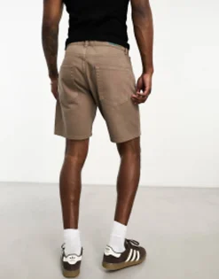Shorts*Jack & Jones Intelligence Relaxed Fit Twill Short In Washed Brown Falcon