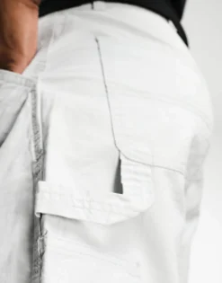 Shorts*Jack & Jones Intelligence Loose Fit Worker Carpenter Short In Grey High-Rise